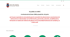 Desktop Screenshot of mujerdecantabria.com